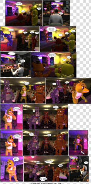 Karaoke Night And Freddy Fazbears Http   Fnaf Gmod Comic  HD Png Download