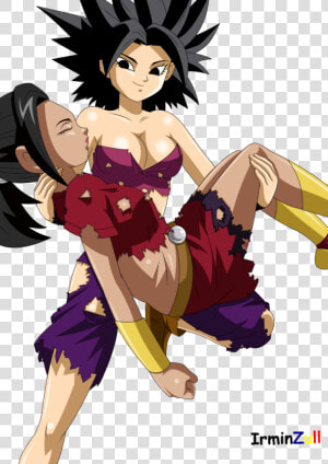 Dragon Ball Sexy Kale And Caulifla  HD Png Download