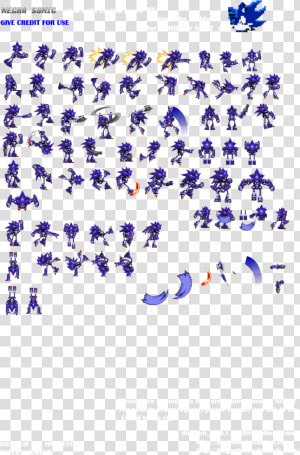 Mecha Sonic Sprites Png  Transparent Png