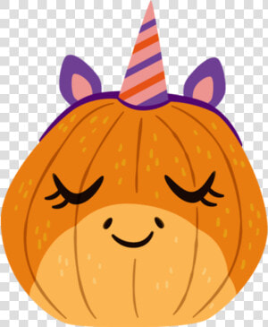 Mq Emoji Emojis Unicorn Pumpkin Halloween   ฟักทอง ฮาโลวีน การ์ตูน  HD Png Download