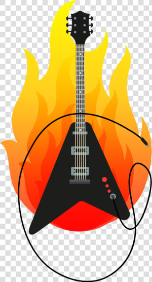 Transparent Flames Clipart Png   Guitar I Flames Png  Png Download