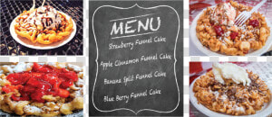 Funnel Cake Food Truck Menu  HD Png Download