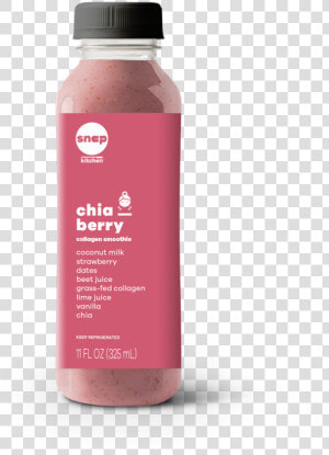 Chia Berry Collagen Smoothie   Water Bottle  HD Png Download