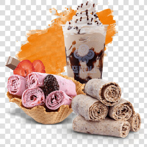 Ice Cream Roll   Sorvete Na Chapa Png  Transparent Png