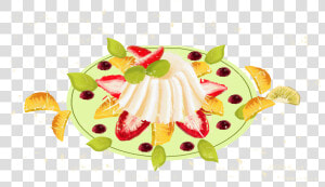 Plato Fruta Pastel Ensalada Png Y Psd   จาน เค้ก ผล ไม้ การ์ตูน  Transparent Png