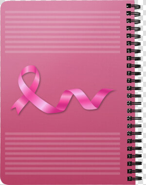 Breast Cancer Awareness Pink Ribbon Spiralbound Notebook   Notebook  HD Png Download