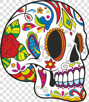 Skull Dia De Los Muertos Png  Transparent Png