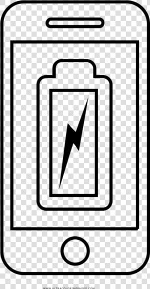 Mobile Battery Coloring Page   Mobile Phone  HD Png Download