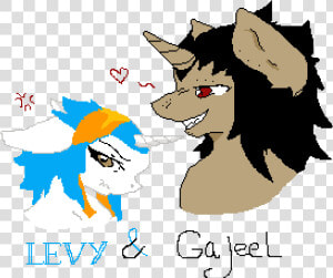 Levy And Gajeel As Mlp   Png Download   Cartoon  Transparent Png