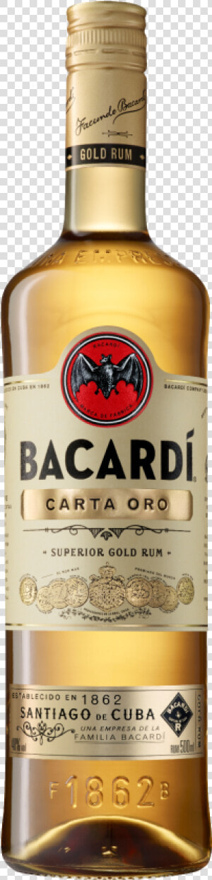 Bacardi Carta Oro Rum  HD Png Download