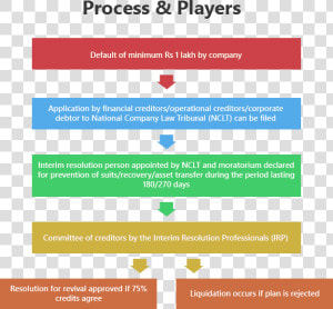 Insolvency And Bankruptcy Process Flow Diagram   Insolvency Process In India  HD Png Download