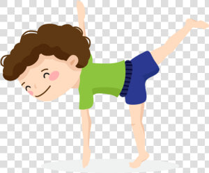 Kids Yoga Pose Five   Yoga Png Kids  Transparent Png