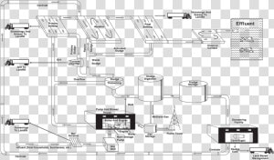 Process Layout Of A Typical New York City Wastewater   New York City Water Treatment Plant Diagram  HD Png Download