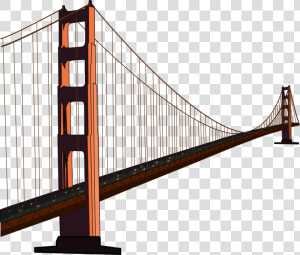 Golden Gate Bridge Clip Art San Francisco Oakland Bay   Golden Gate Bridge  HD Png Download