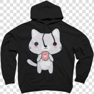 Kawaii Cat Eating A Donut T shirt Sweatshirt   Sad Boi Hours Shirt  HD Png Download