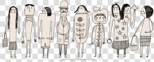 Doodle People © Flora Chang  HD Png Download