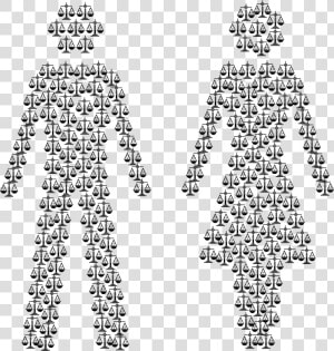 Gender Equality Male And Female Figures Clip Arts   Gender Equality Symbol  HD Png Download