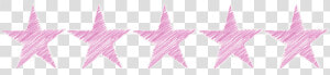 5 Star Rating Pink Png   Pink 5 Stars Png  Transparent Png