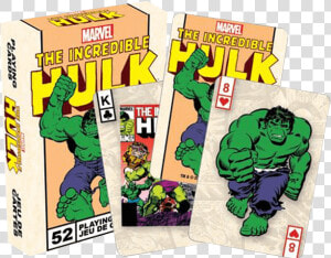 Classic Incredible Hulk Playing Cards   Hulk  HD Png Download