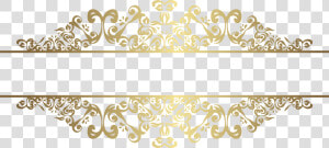 Decorative Clipart Decorative Banner   Elegant Gold Border Design  HD Png Download