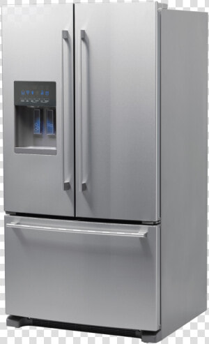 Refrigerator Png Transparent Image   Silver Double Door Fridge  Png Download