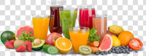 Various Fruit And Vegetable Smoothies  Representing   Fresh Mix Fruit Juice  HD Png Download