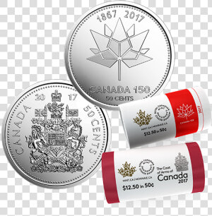 2017 Canadian 50 Cent Coin  HD Png Download