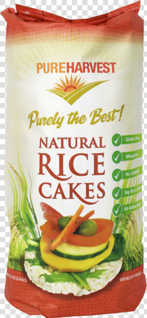 Natural Rice Cakes   Pure Harvest Rice Cakes  HD Png Download