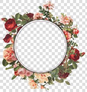 Round Floral Frame Png Clipart   Round Floral Frame Png  Transparent Png