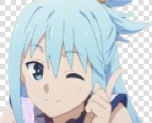 Sticker Emyjvc2 Kikoojap Sticker   Goddess Aqua Konosuba  HD Png Download