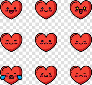 Heart Emoticons   Vector Graphics  HD Png Download