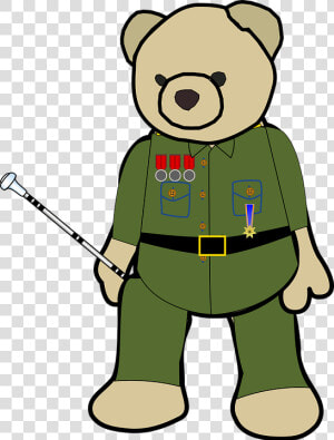 Army  Baton  Bear  Commander  Field Marshal  General   Clip Art  HD Png Download