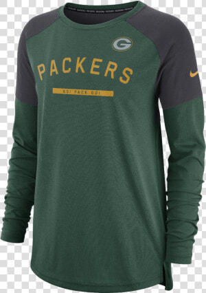 Green Bay Packers Ladies Tailgate Long Sleeve 0   Nike  HD Png Download