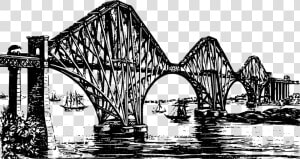 Transparent Trains Clipart   Forth Rail Bridge Silhouette  HD Png Download