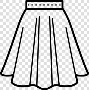 Skirt   Skirt Clipart Black And White  HD Png Download