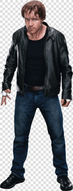 Dean Ambrose Leather Jacket Standing   Dean Ambrose Full Body  HD Png Download