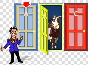 Transparent Game Show Host Clipart   Monty Hall Problem  HD Png Download