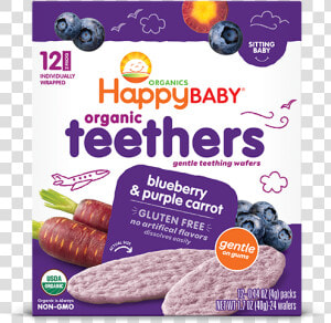 Blueberry  amp  Purple Carrot Class Fotorama Img   Happy Baby Organic Teethers  HD Png Download