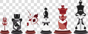 Knights Clipart Clipart Chess   Alice In Wonderland Chess Cartoon  HD Png Download