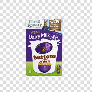 A Delicious Shell Of Smooth Cadbury Dairy Milk Chocolate   Dairy Milk Buttons Easter Egg  HD Png Download