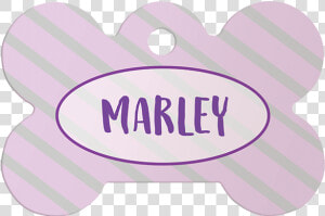 Purple Marley Bone Pet Id Tag title Purple Marley   Label  HD Png Download