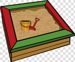 Sandbox Art And Play   Sand Box Clipart  HD Png Download