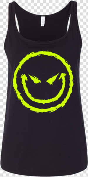 Evil Smiley Face Men women Tank Ladies Tank Black S   Evil Cover Photos For Facebook  HD Png Download