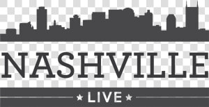 Nashville Skyline Stencil Logo   Transparent Nashville Clipart  HD Png Download