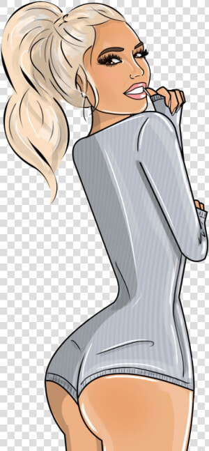 Girl Booty Cartoon  HD Png Download