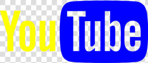 Youtube Logo Yellow Blue   Youtube  HD Png Download