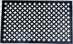 Rubber Door Mats   תיק שחור עם ניטים  HD Png Download