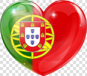  portugal  heart  flag  cristal   Portugal Flag  HD Png Download