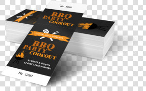 Bbq Party Cookout Ticket Template Preview   Downloadable Halloween Ticket Template  HD Png Download