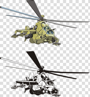 Transparent Blackhawk Helicopter Clipart   Apache Helicopter Illustration  HD Png Download